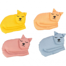 Котешка играчка Trixie Cat, fabric котенце с пълнеж от валериана в различни цветове
